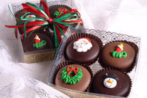 Snowflake Chocolates - Christmas Oreos