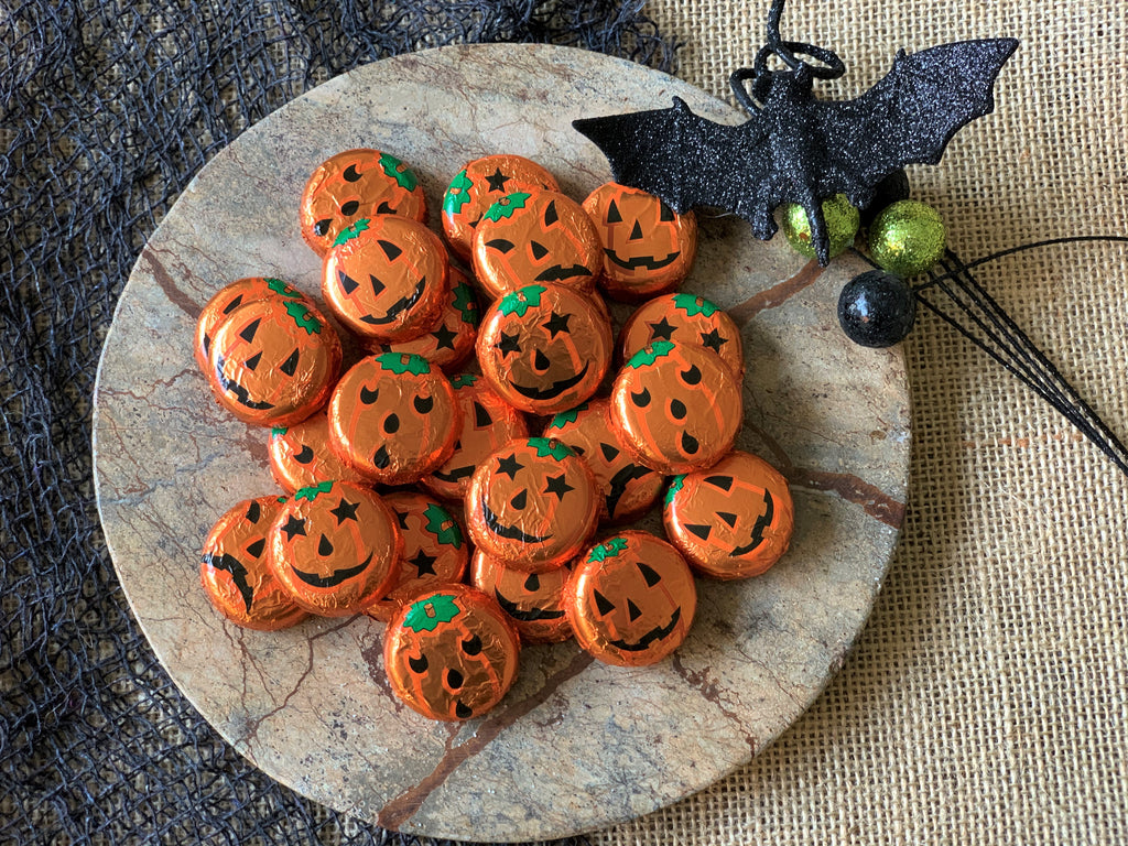 Foil Wrapped Jack o'Lanterns