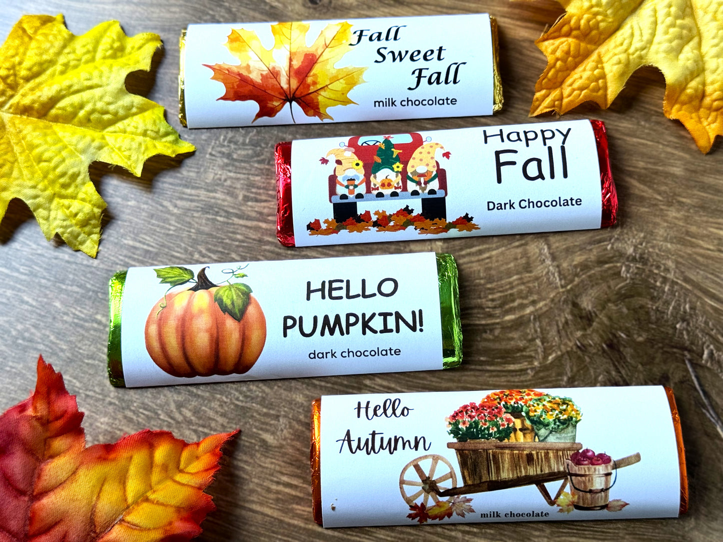 Autumn Celebration Bars (Solid Chocolate)