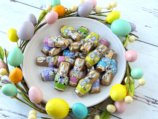 Foil Wrapped Chocolate Rabbits (Milk or Dark Chocolate)