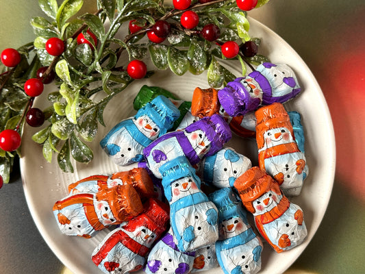 Mini Foil Snowmen (Milk Chocolate)