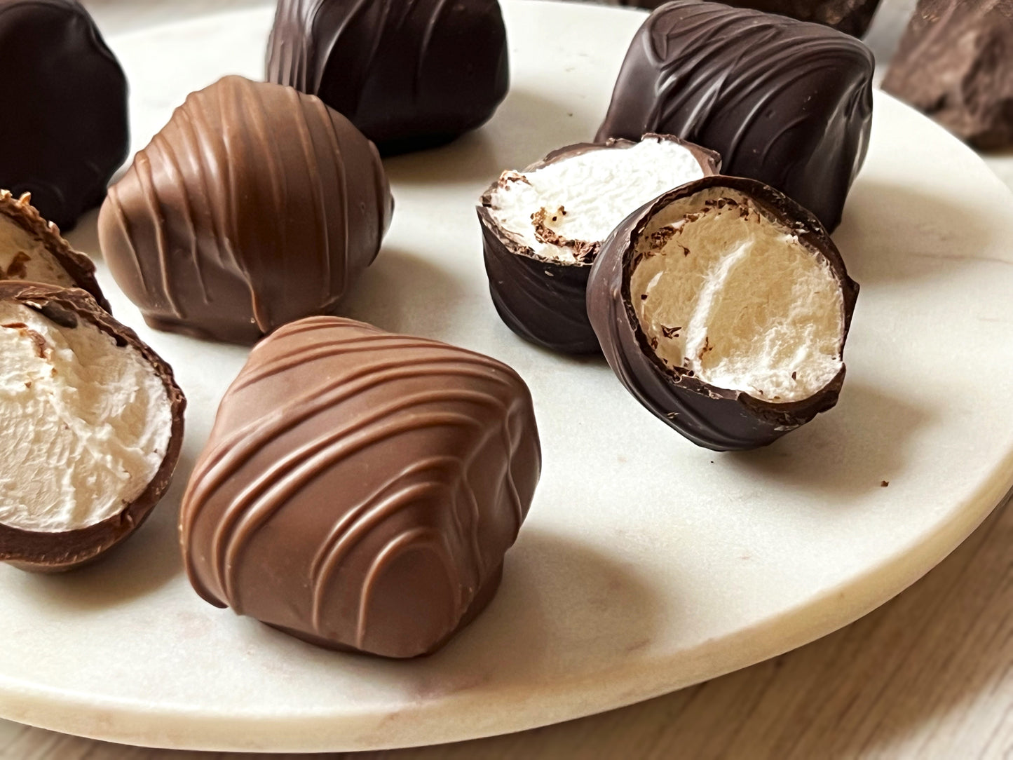 Chocolate covered Marshmallows