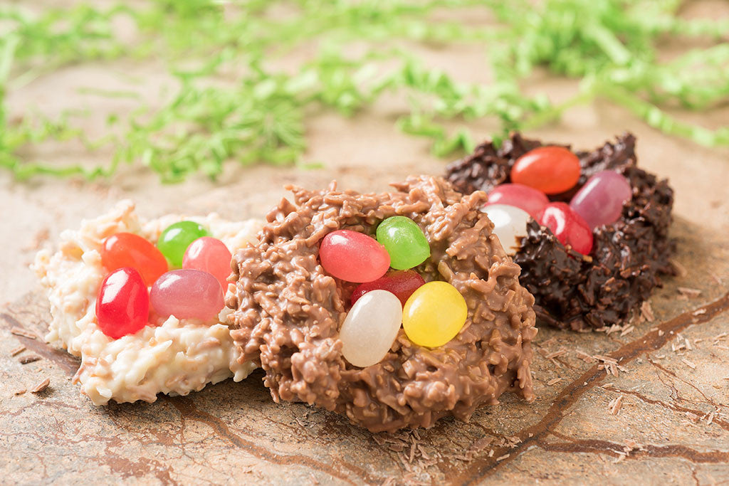 Coconut Jelly Bean Nests
